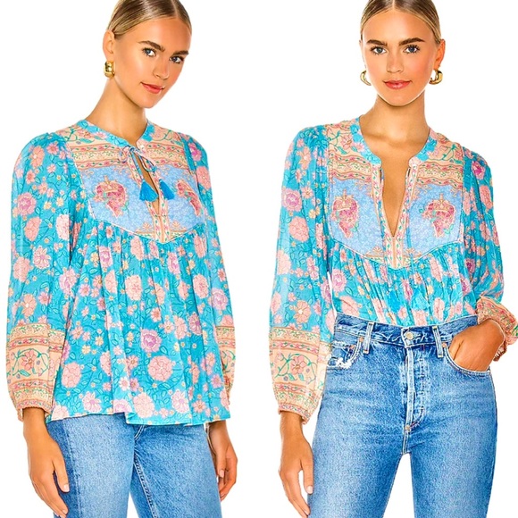 🌺🎉HP🎉🌺 NWOT Spell & The Gypsy/Revolve Love Story Blouse - Picture 2 of 16